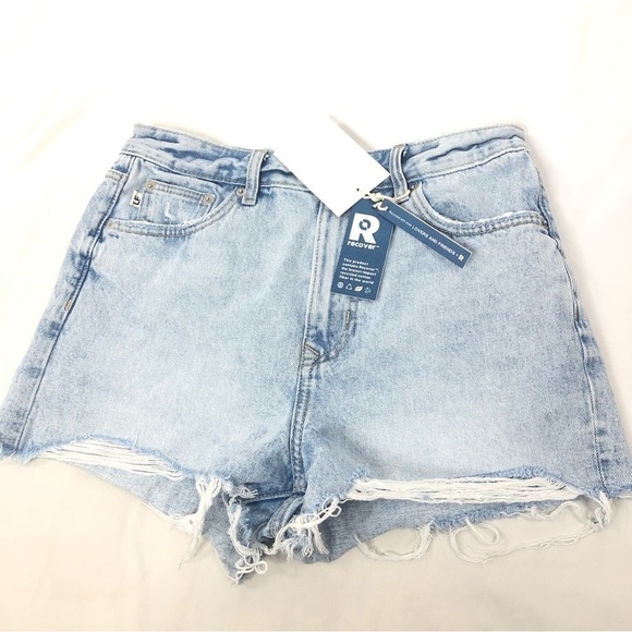 New Lovers and Friends Jack High Rise Cut Off Denim Shorts Surfside - Picture 6 of 13